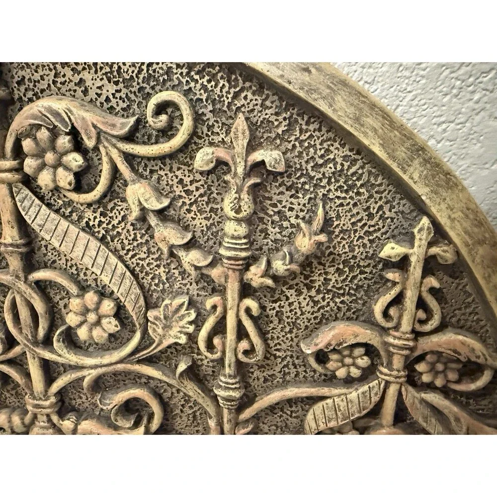 VTG semi Circle Decorative Door Topper Or Enterway Pediment Plaque